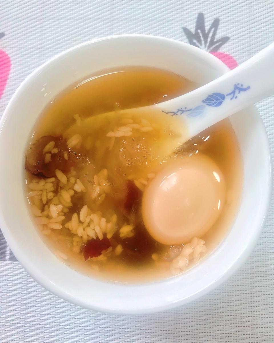 当归红枣鸡蛋糖水