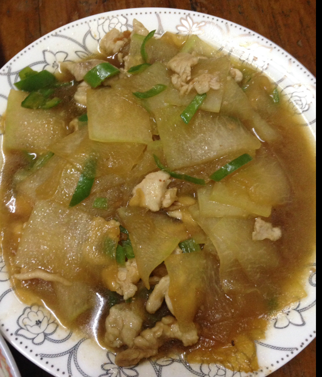 快手菜：冬瓜炒肉片（健康版）