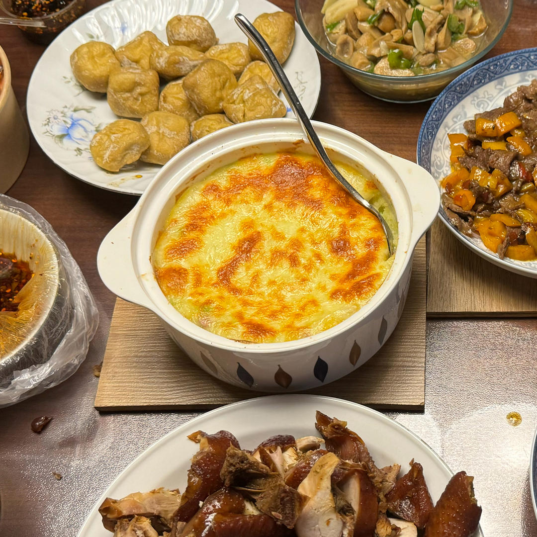 芝士焗土豆泥（烤箱版），小朋友们最爱