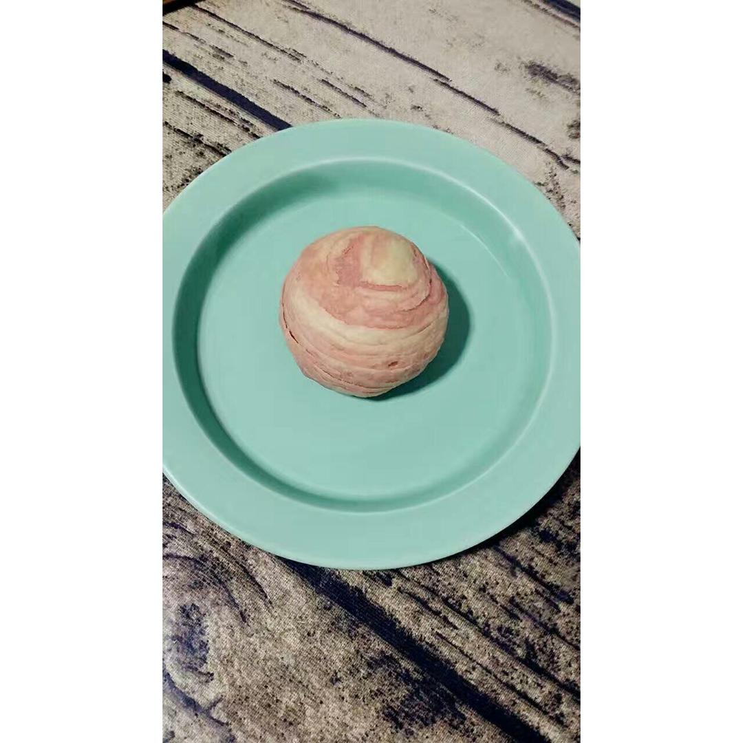 蛋黄酥~紫薯、抹茶、原味~花好月圆，中秋快乐~内附一次做六色蛋黄酥方法~