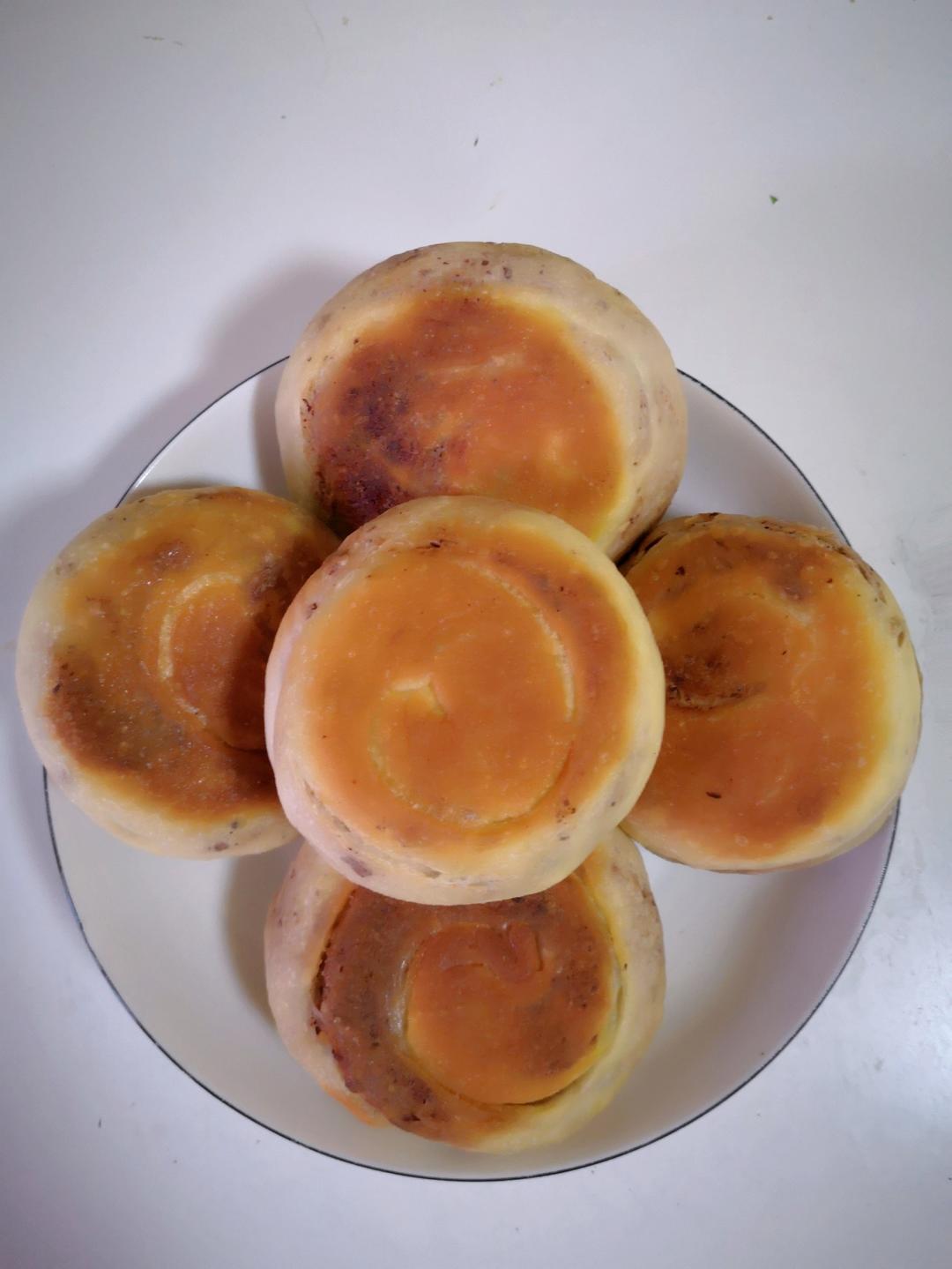 超松软的层层豆沙饼