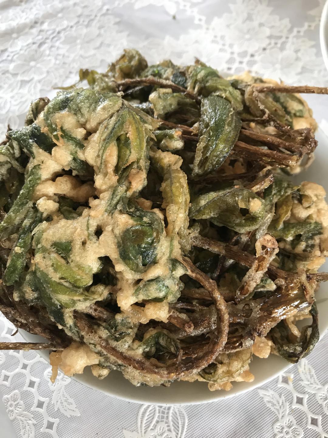 炸香椿芽的做法