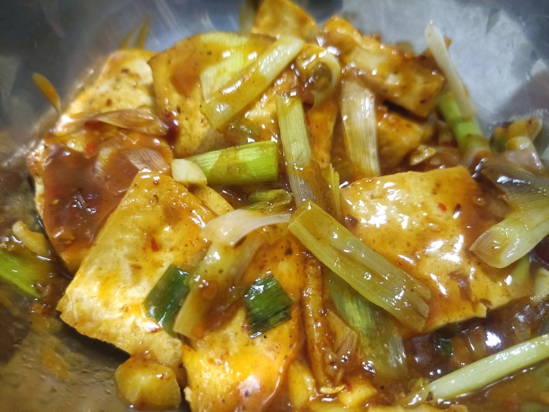 葱烧豆腐