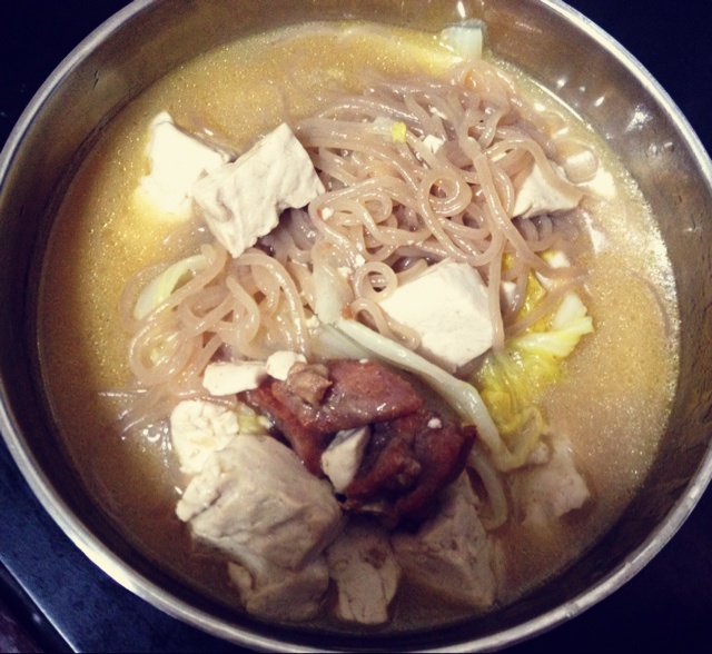 白菜豆腐炖粉条