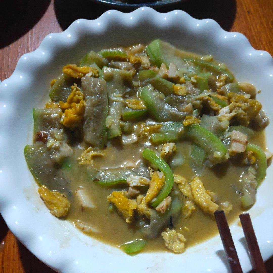 丝瓜炒蛋