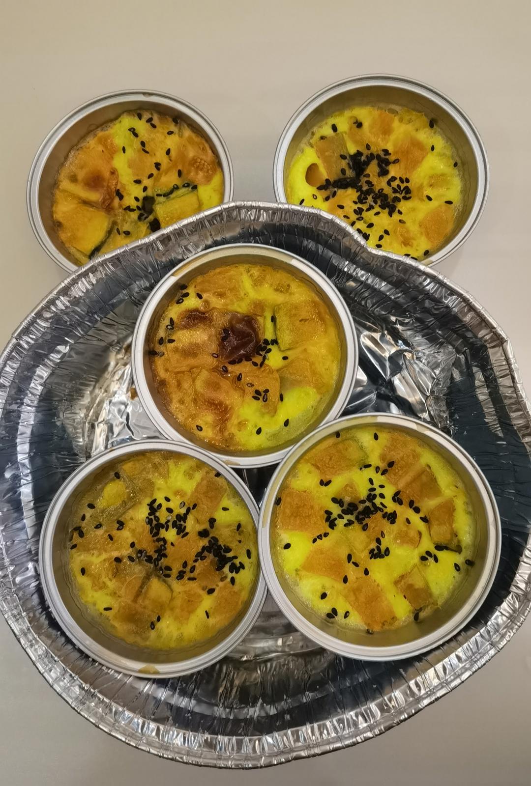 无油无水‼️减肥也能吃的甜品✅低脂蛋奶烤南瓜🎃巨简单