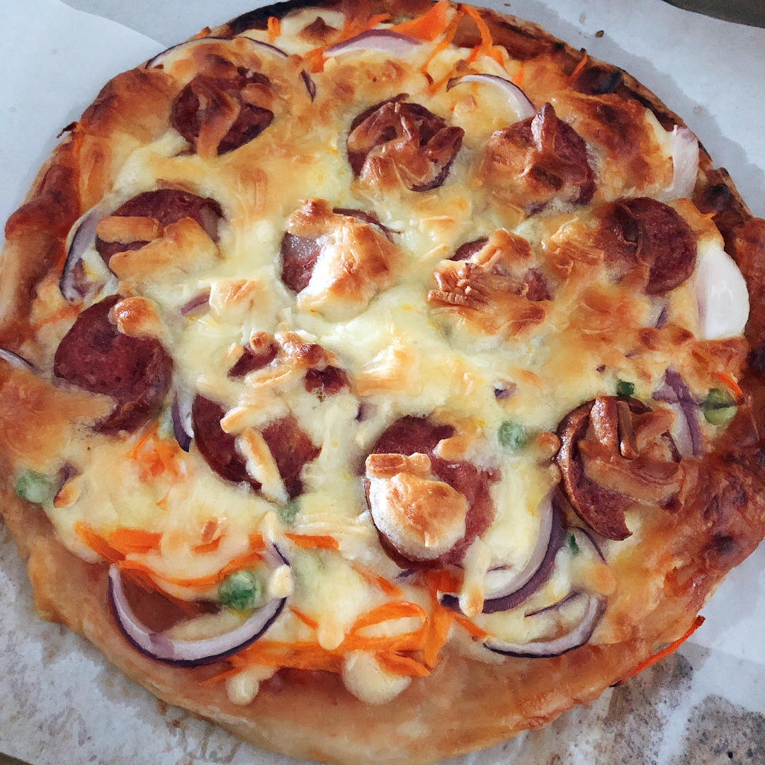 在家做披萨🍕做法超简单，保证你一学就会🙊🙊