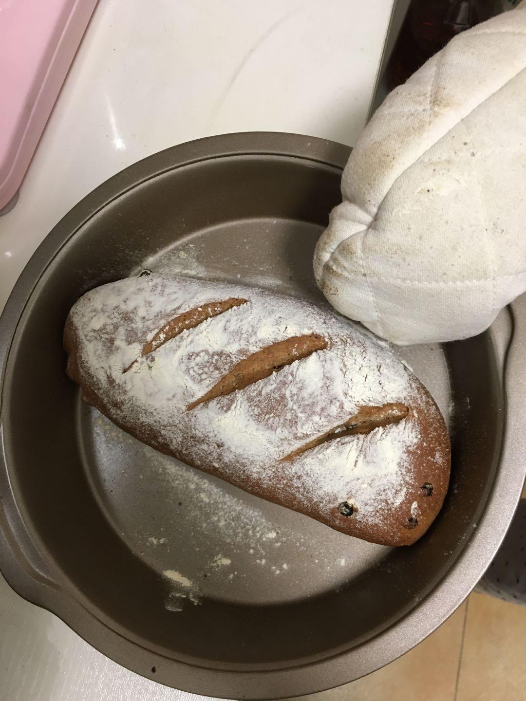 全麦红糖杂果软欧包