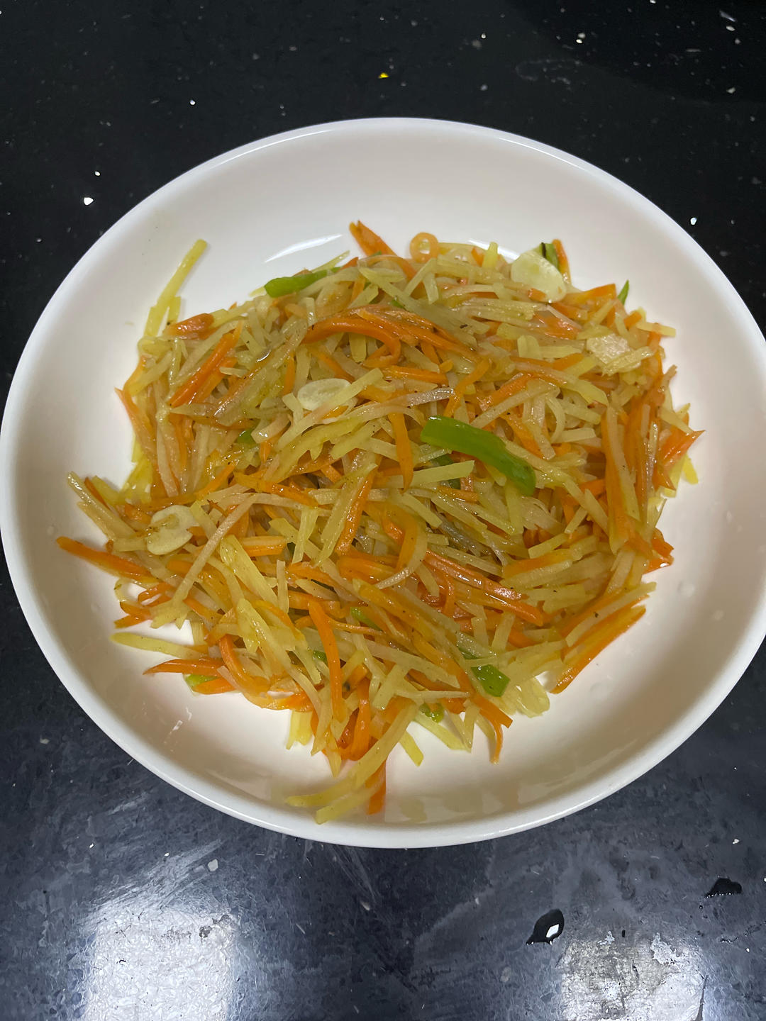 土豆丝炒胡萝卜丝