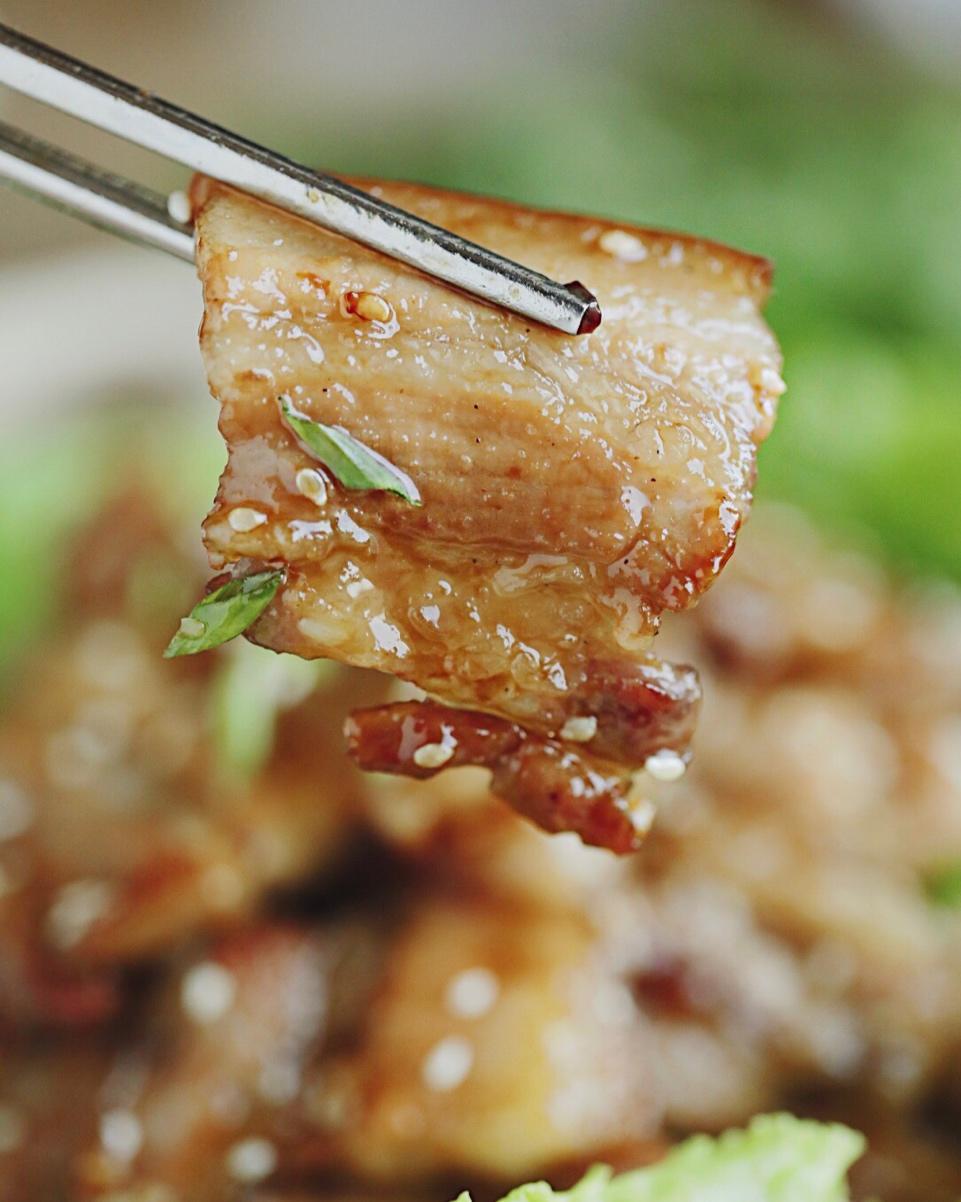 超正宗❗️平底锅版超快手韩式烤五花肉🔥