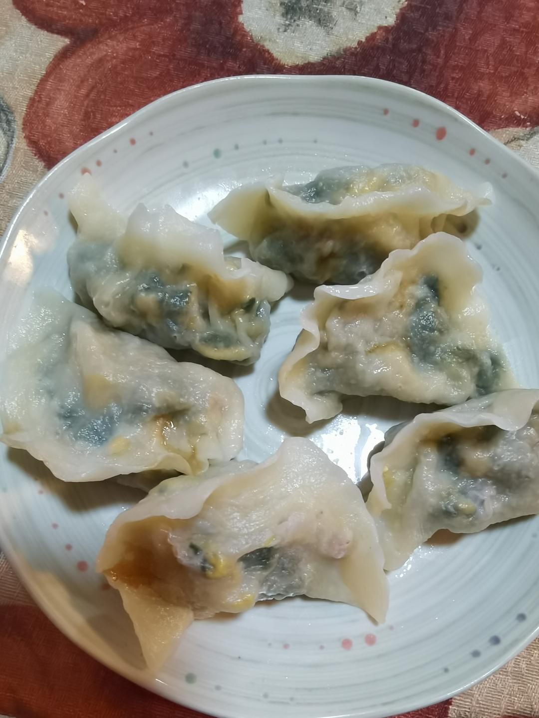 素三鲜菠菜水饺