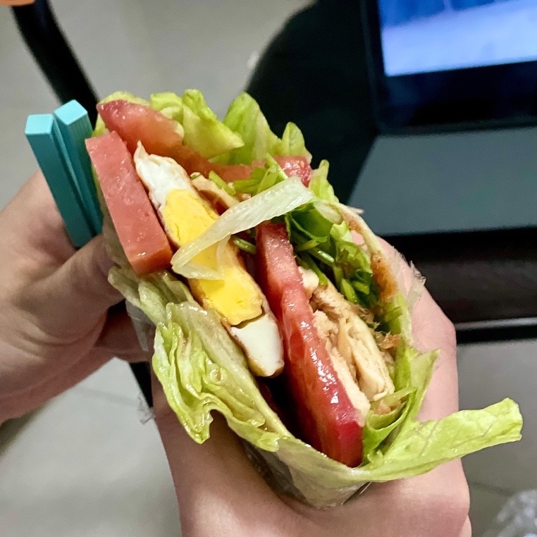 关晓彤同款蔬菜三明治减肥餐的做法