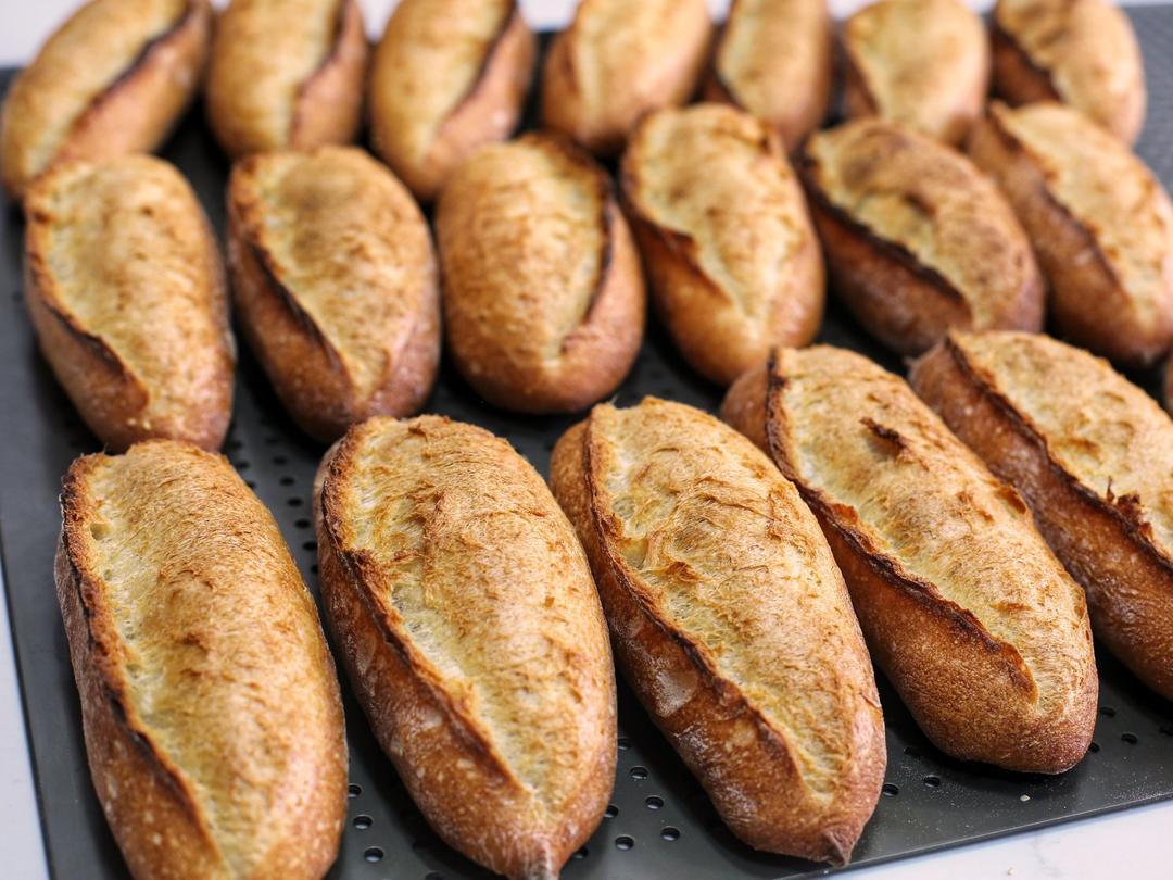 教你做漂亮耳朵蜂窝组织的法棍|蒜香法棍