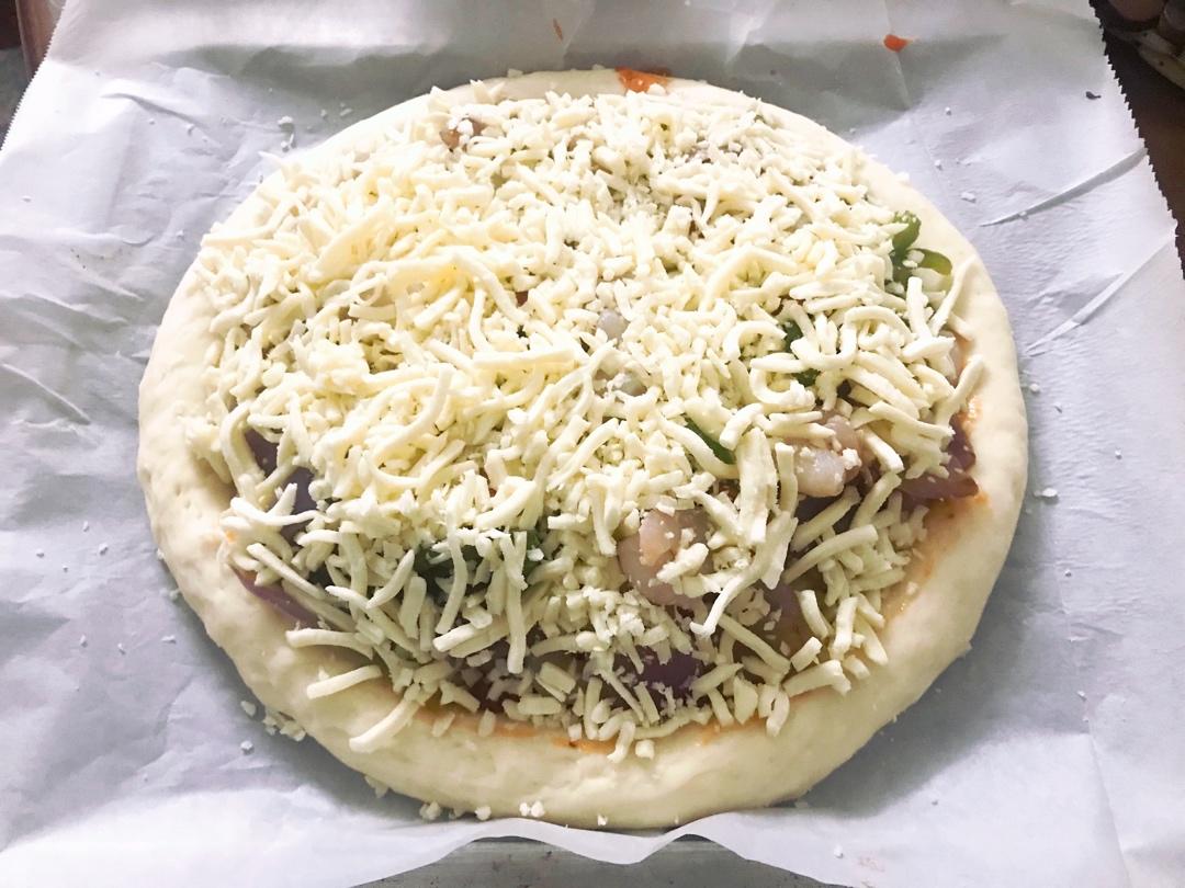 儿子说比BSK好吃的披萨（含披萨酱、饼底做法）