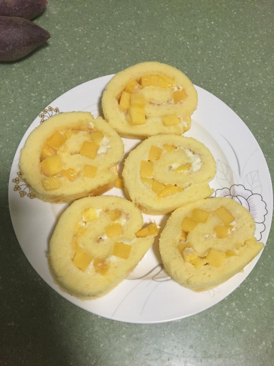 芒果奶油蛋糕卷