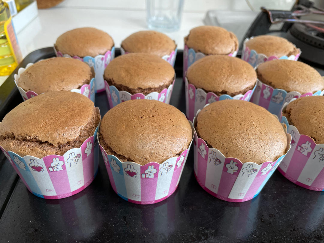 纸杯蛋糕 8寸戚风蛋糕的量