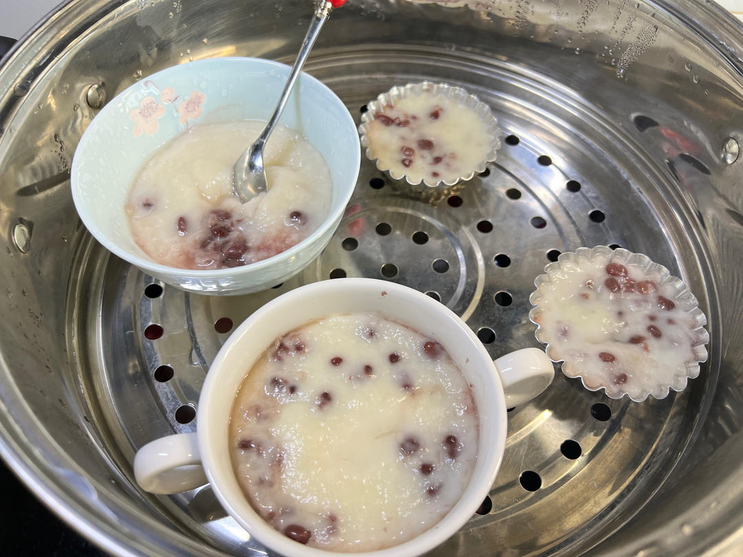 宅家做老少皆宜的红豆糯米糕