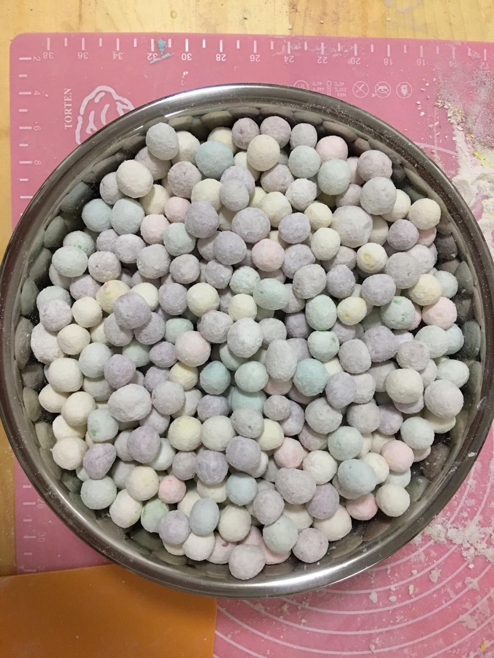 【幻彩小圆子】天然食材做彩色糯米丸