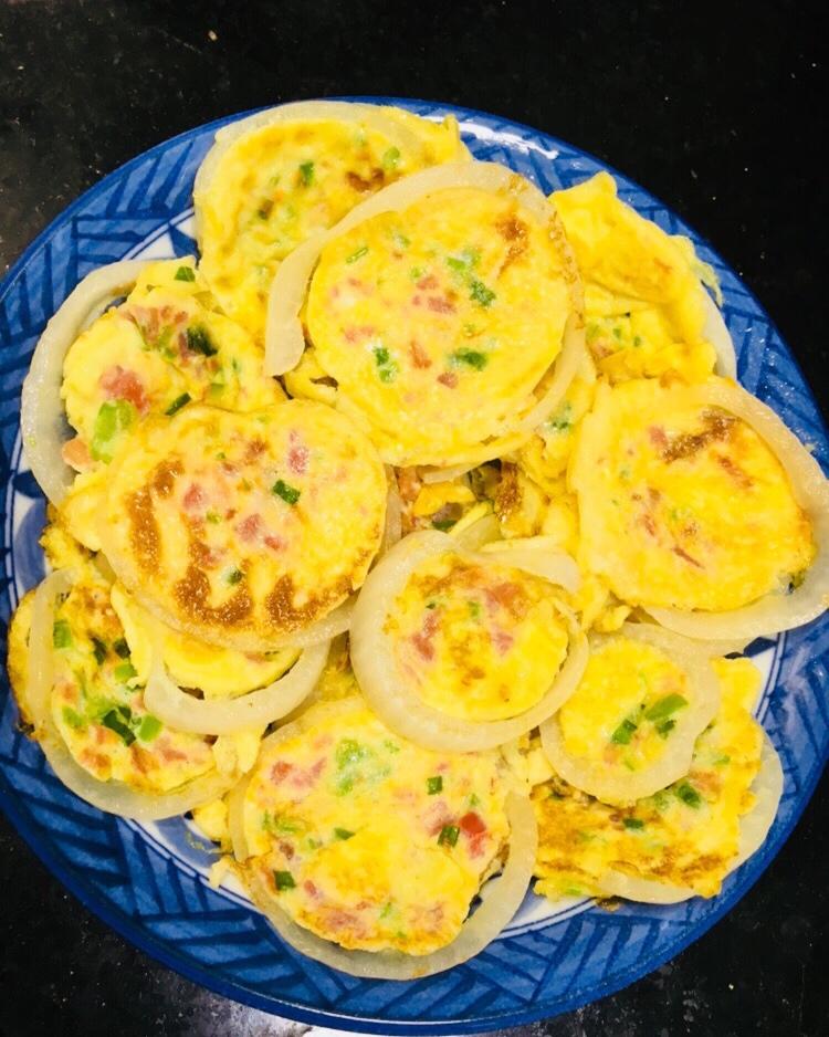 洋葱圈蛋饼