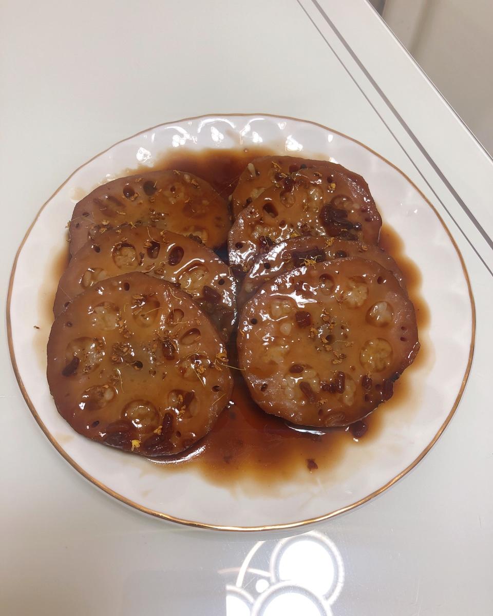 桂花糯米糖藕（上色技巧）