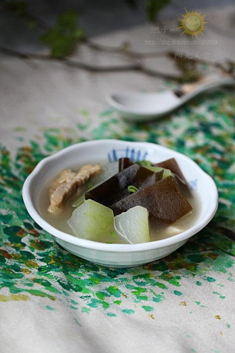 冬瓜海带咸肉汤的做法