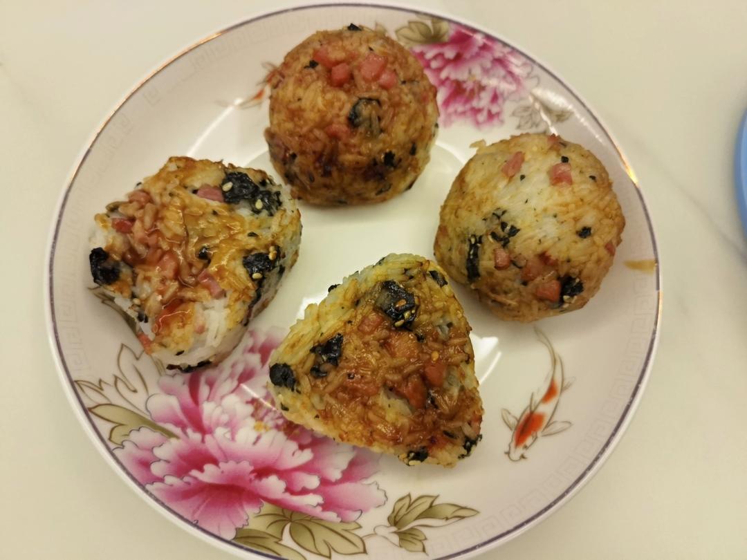 空气炸锅烤饭团