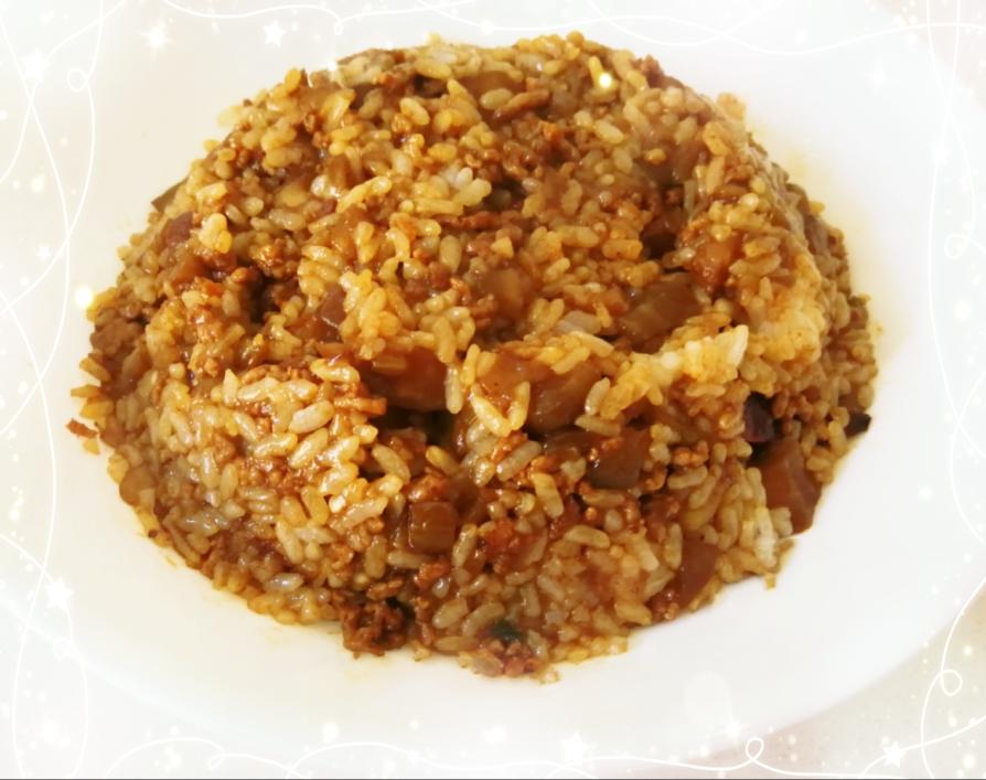 肉沫茄丁炒饭的做法