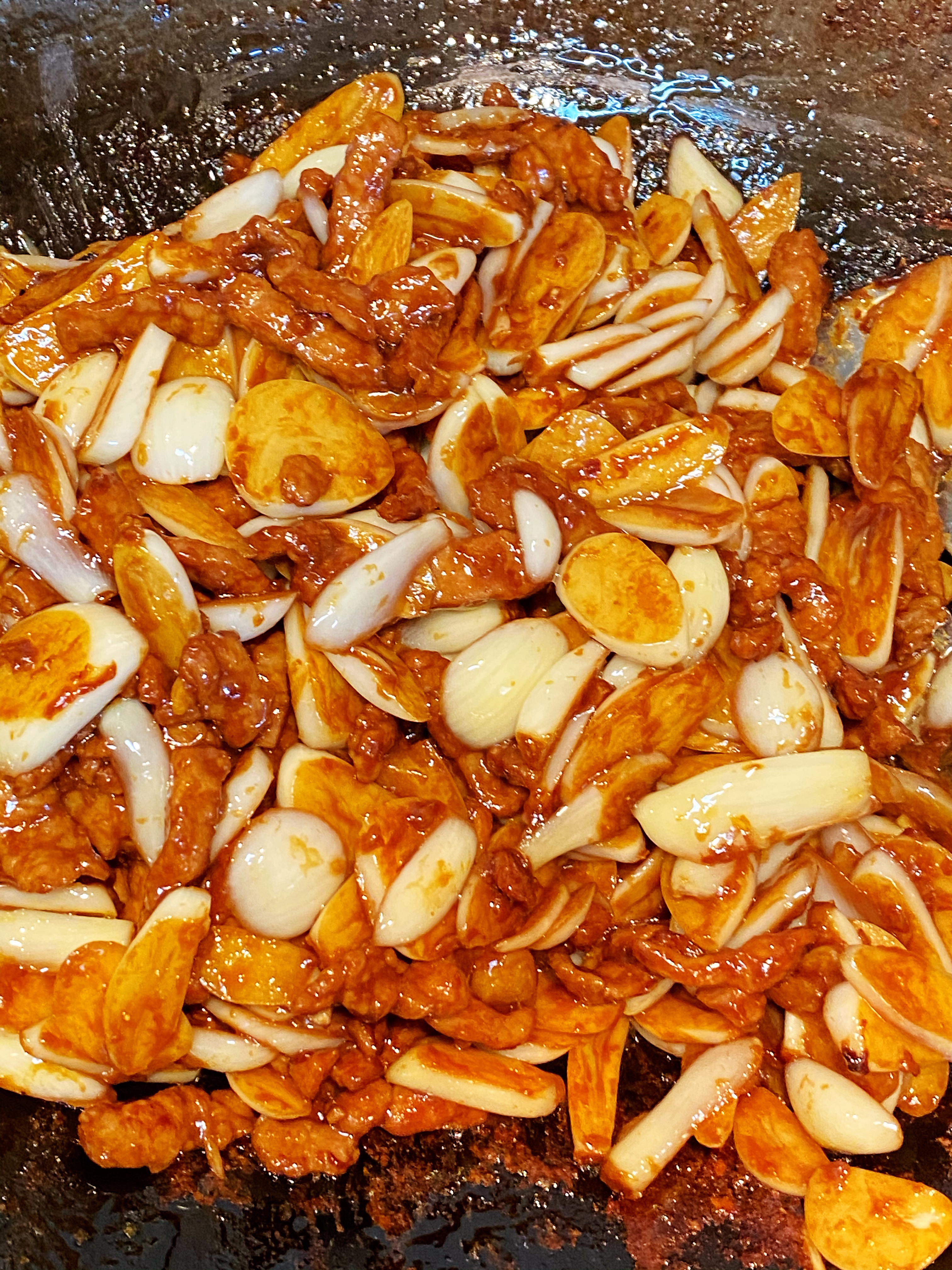 硬核鲁菜——蒜爆肉的做法