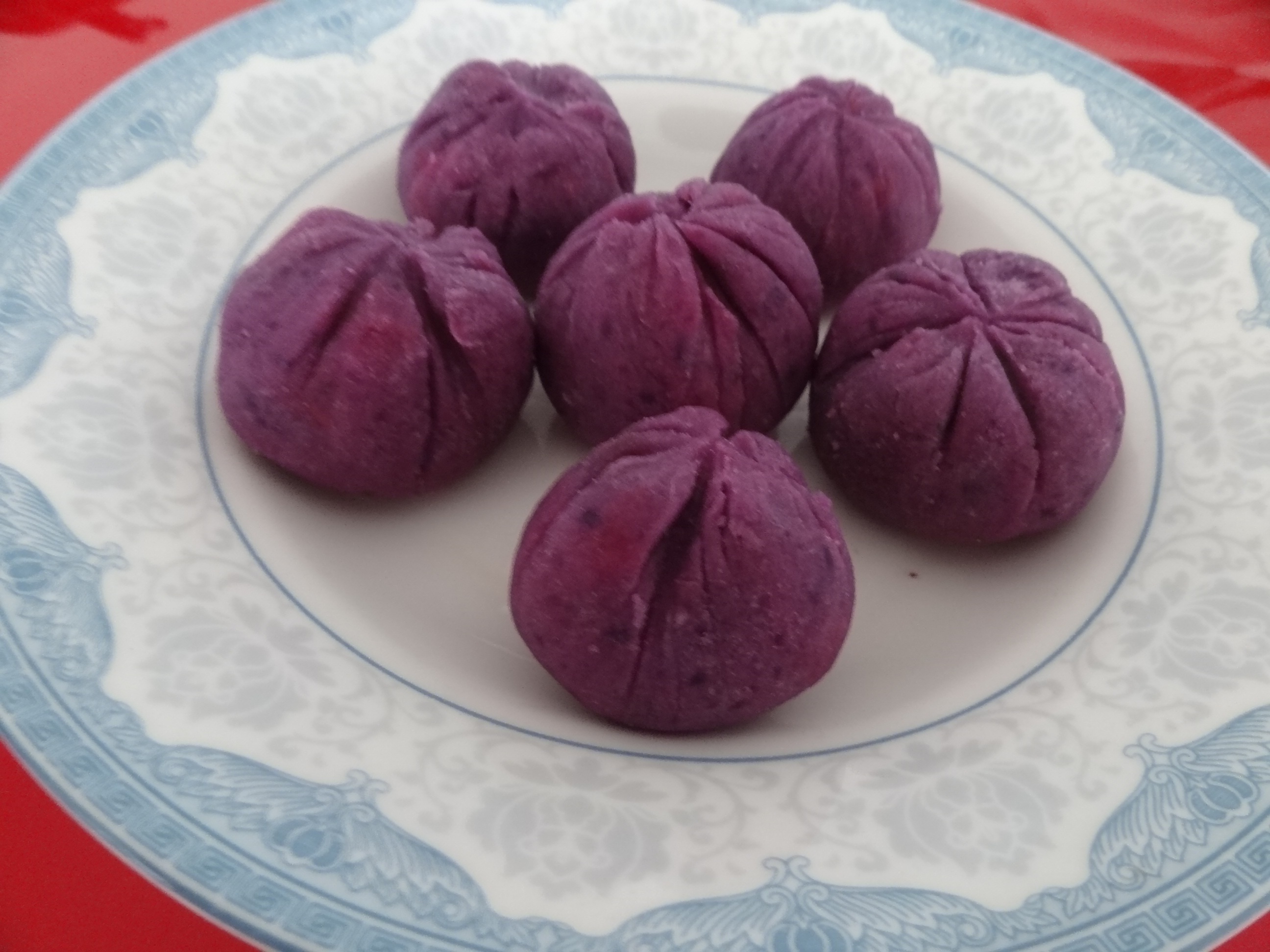 电饭锅紫薯茶巾绞
