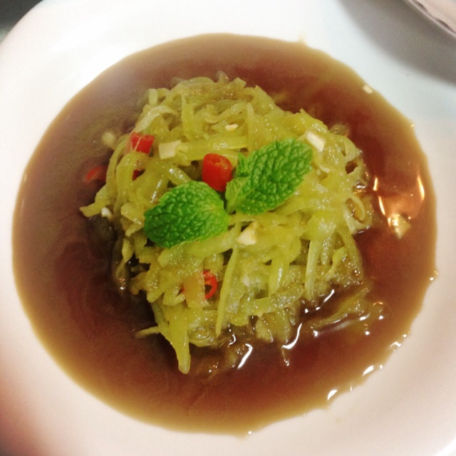 椒油凉拌莴笋丝