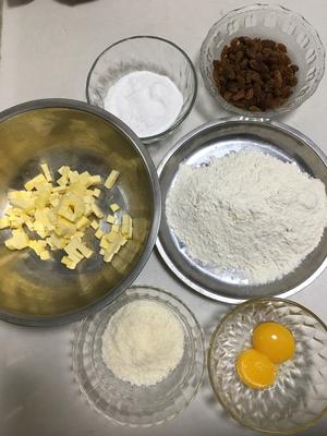 葡萄椰蓉酥的做法 步骤1