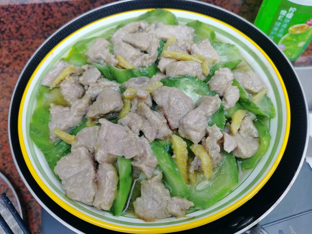 夏日清爽不油腻—丝瓜蒸肉片