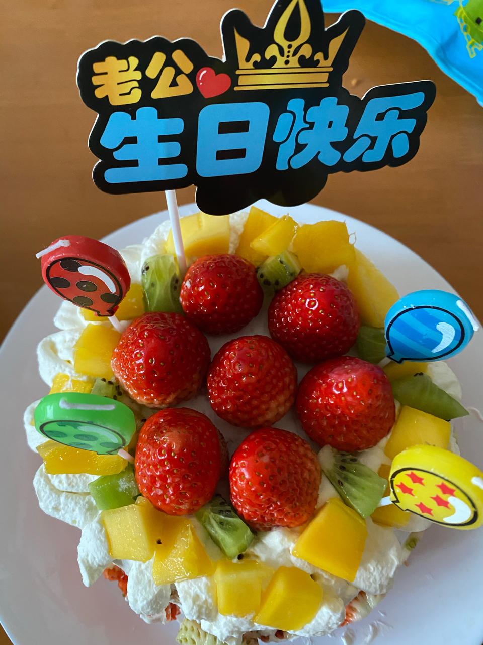 不会抹奶油也可以做的水果裸蛋糕～