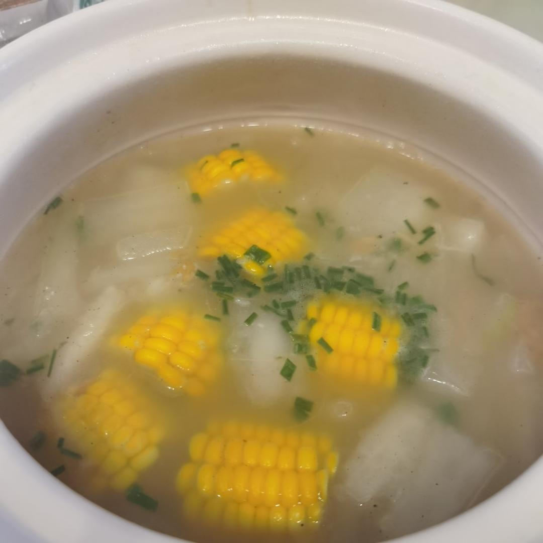 越吃越瘦的减脂餐——冬瓜玉米汤