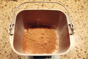 巧克力可可豆吐司——Panasonic松下面包机的做法 步骤2