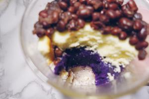 芋泥紫薯蜜豆蛋糕盒子的做法 步骤4