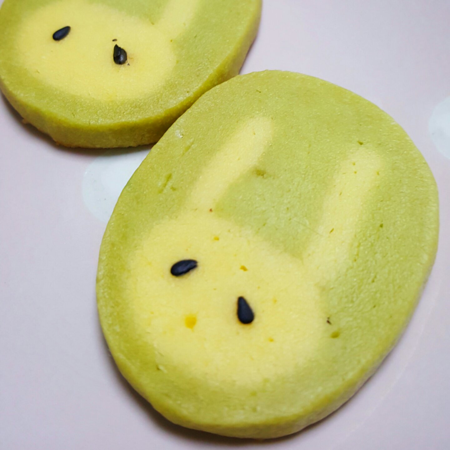 抹茶兔兔曲奇（比熊猫简单！超详细实物图+超良心手绘图）