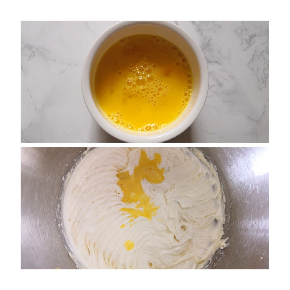 适合带出门，传统比例，步骤简单，不回缩，浓郁醇香的纸杯柠檬磅蛋糕的做法 步骤4