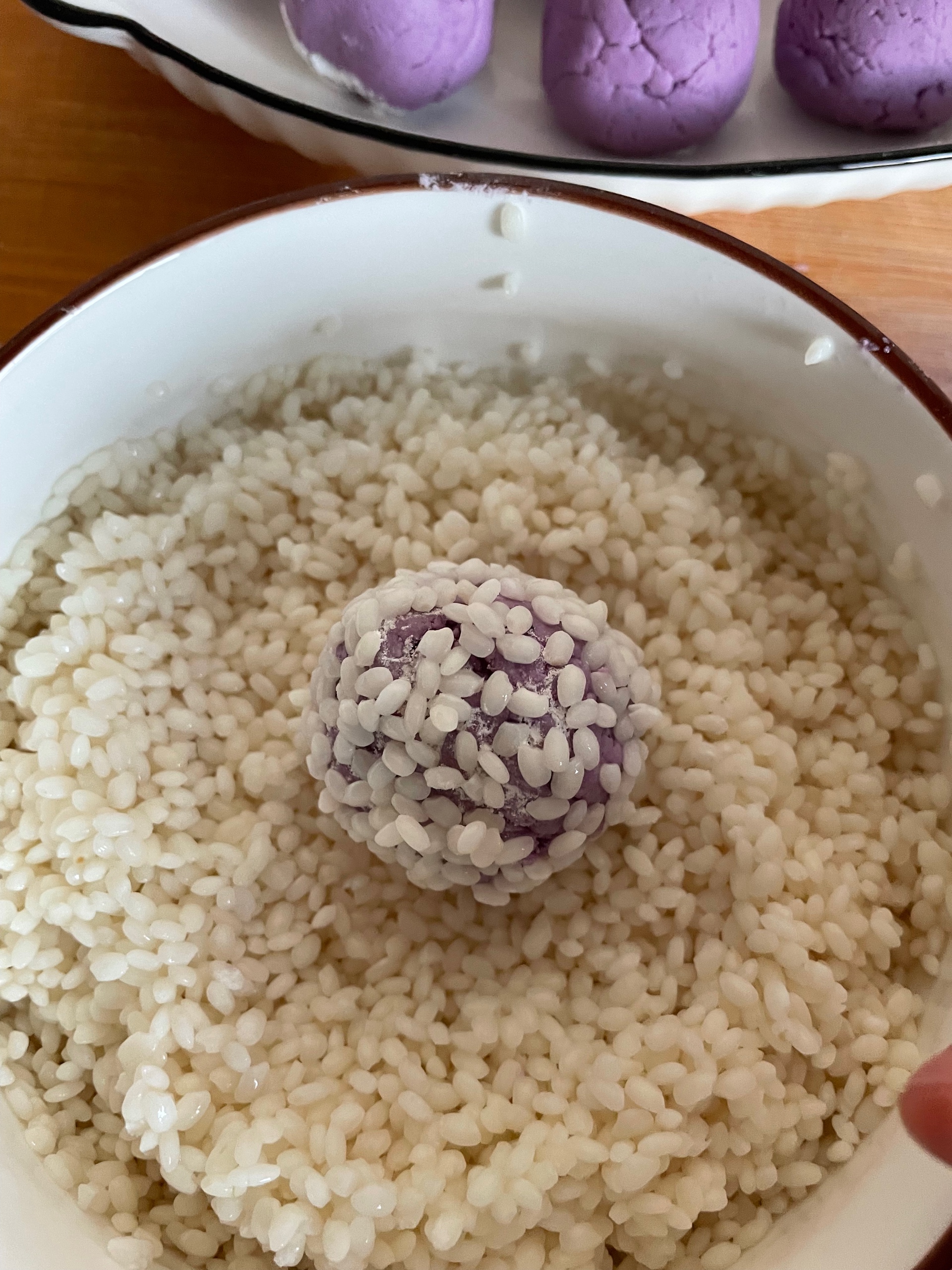 紫薯糯米丸子🍡的做法 步骤15