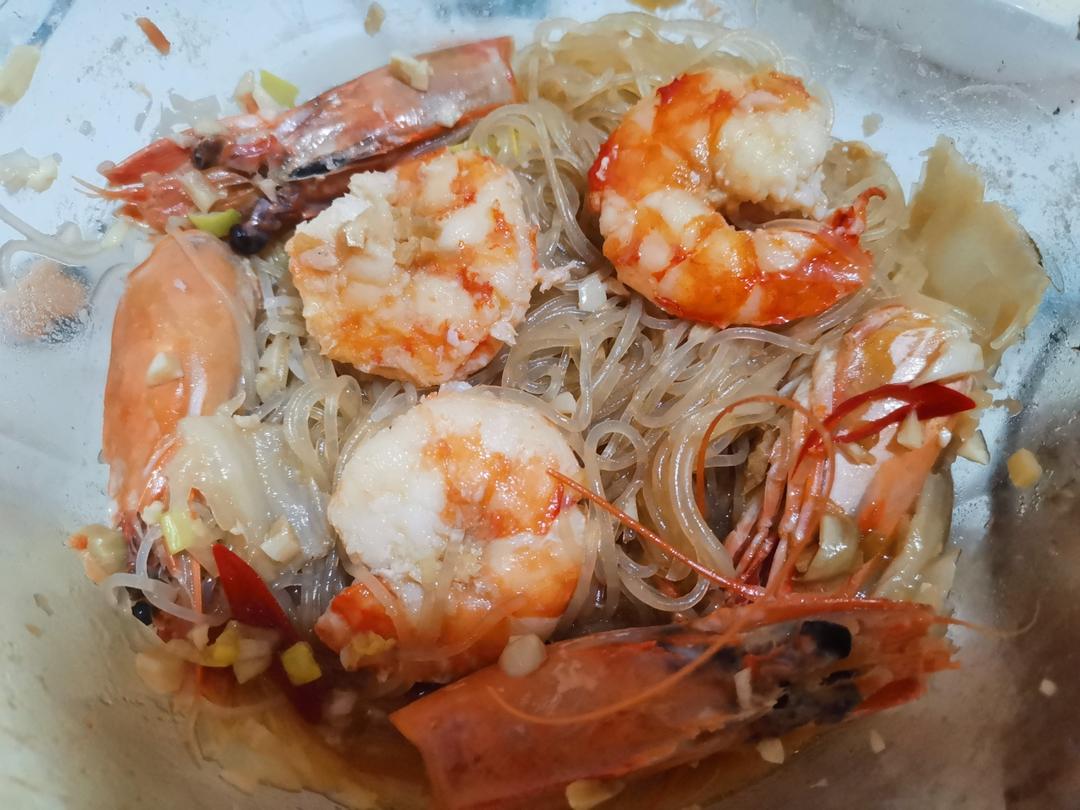 鲜虾白菜粉丝煲