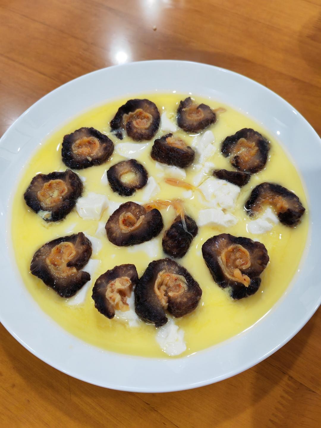 虾仁豆腐蒸水蛋