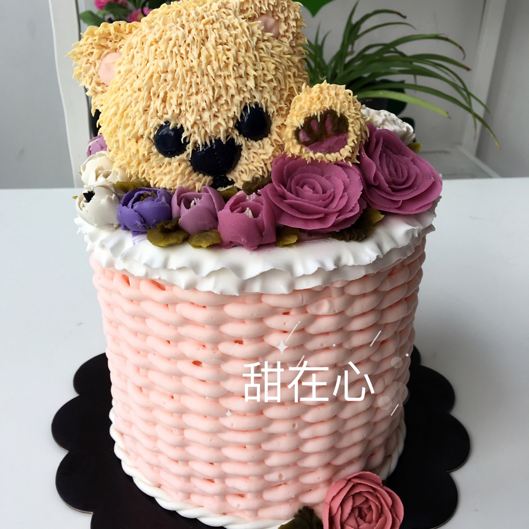 韩式裱花 花盒蛋糕