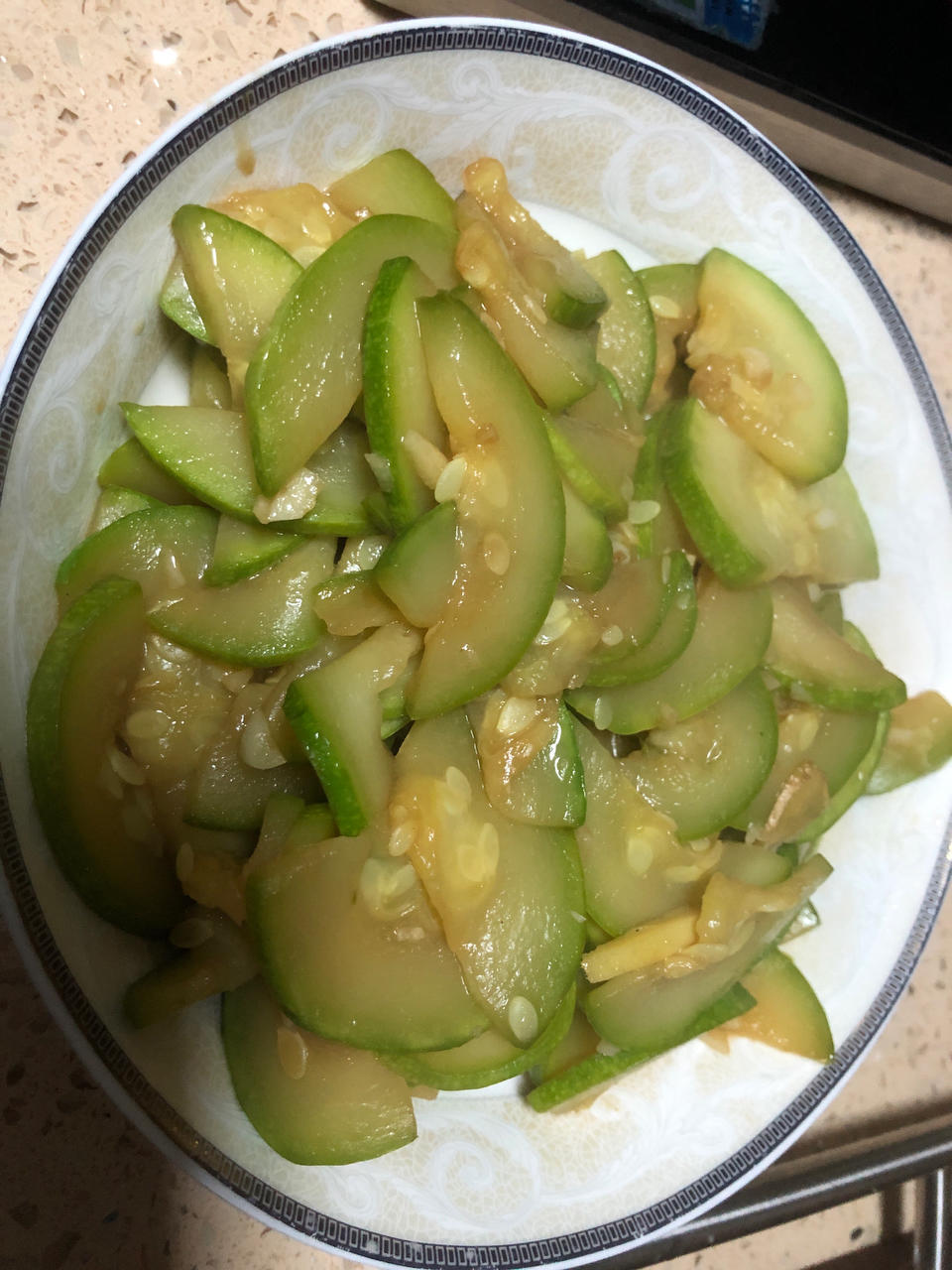 醋溜西葫芦片（开胃素菜、快手菜）