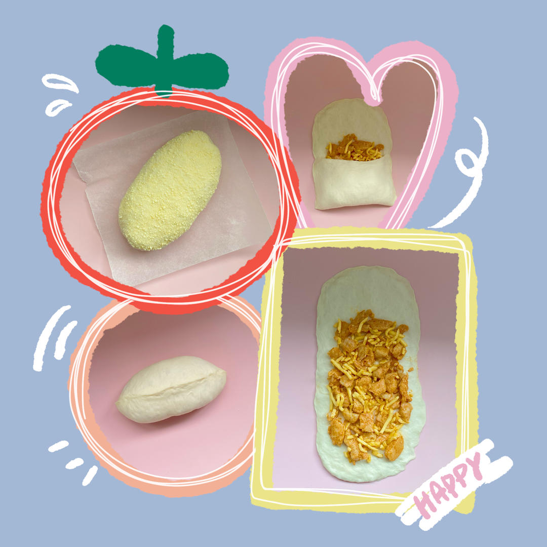 芝士新奥尔良鸡肉软欧包