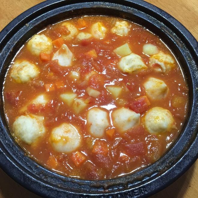 番茄魚丸浓汤的做法