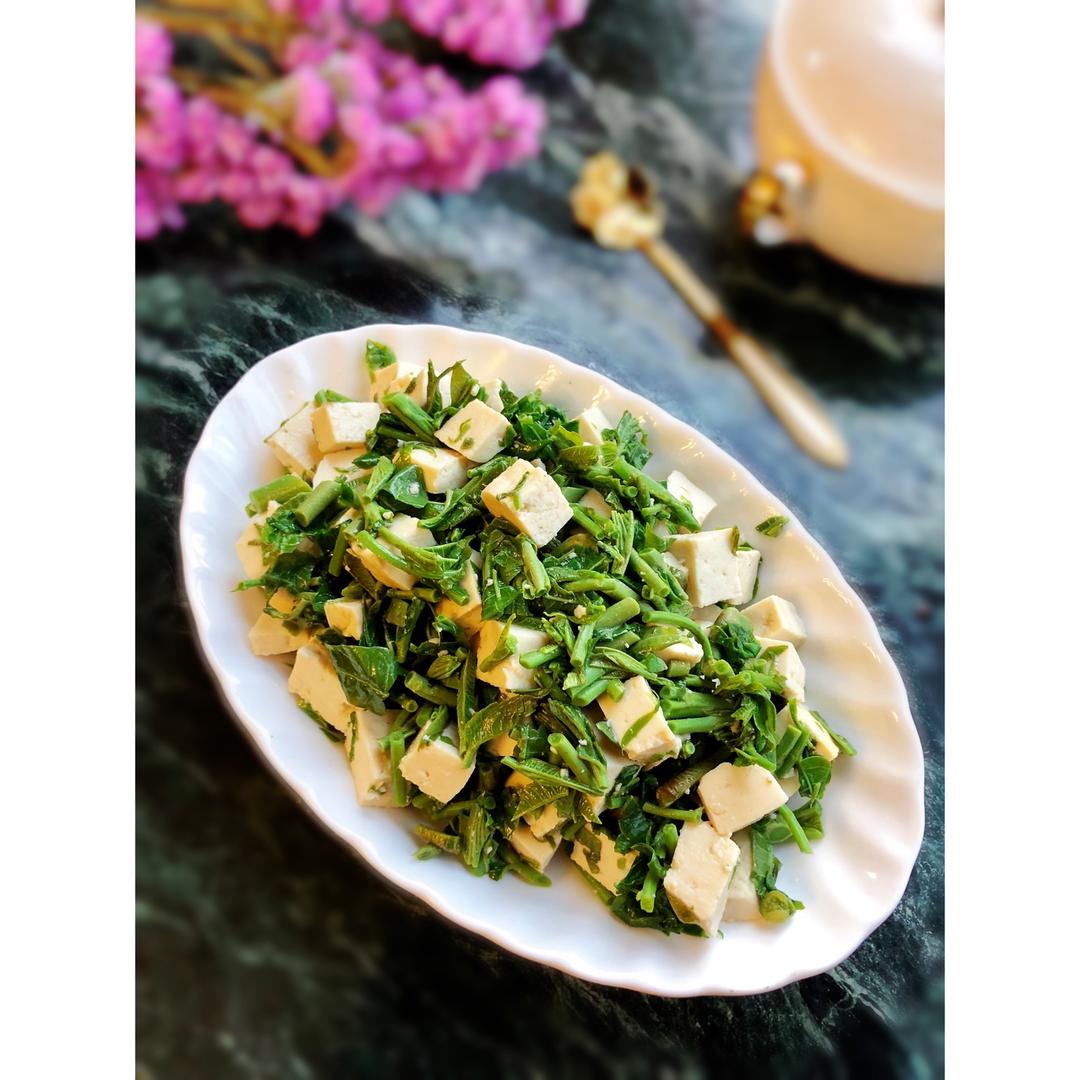五分钟快手凉菜：香椿芽拌豆腐