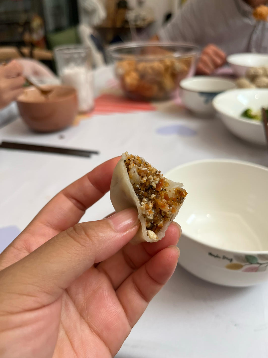 萝卜豆腐虾仁蒸饺