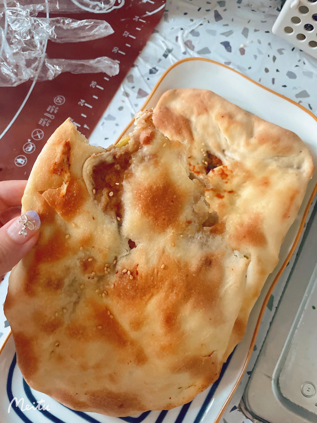 榨菜鲜肉锅盔（发面、死面通用）