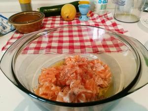 三文鱼烩西葫芦酱汁螺旋面-- Fusilli al pesto di zucchine con salmone的做法 步骤12