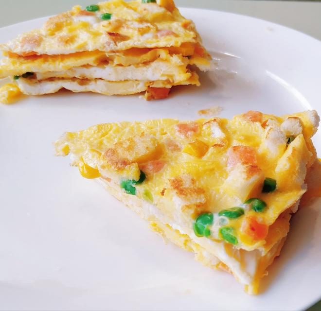 快手营养早餐:中式披萨的做法